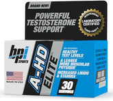 BPI Sports A-HD Elite – Men’s Powerful Testosterone Booster – Natural Stamina, Strength, Sexual Support – Increases Metabolism – Fat Burning – Strength – Muscle – 30 Servings – 500mg