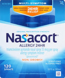 Nasacort Allergy 24HR Nasal Spray for Adults - Non-Drowsy & Alcohol-Free, 120 Sprays