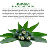 Jamaican Black Castor Oil 100% Pure Cold-Pressed Organic for Hair Growth, Eyelashes, Eyebrows & Scalp - Natural Hydrating Oil for Skin, Split Ends & Body Massage - Vegan, Cruelty-Free 60ml