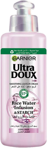Garnier Ultra Doux Rice Water Leave-In Conditioner 200ml - Soft, Shiny