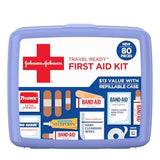 Band-Aid Johnson & Johnson Travel First Aid Kit - 80 Piece Emergency Kit