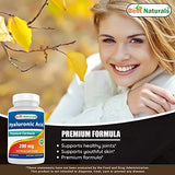Best Naturals Hyaluronic Acid 200mg - Youthful Skin & Joint Support, 120 Tablets