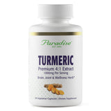 Paradise Herbs Turmeric - 90 Vegetarian Capsules - Premium Turmeric Supplement for Joint & Immune Support