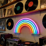 Neon Rainbow LED Sign - Decorative Wall Light for Kids Room & Party Decor