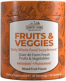 Country Farms, Fruits & Veggies, Daily Whole Food Supplement, Mixed Fruit, 60 Gummies