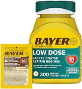 Bayer Aspirin: 300ct 81mg + 2ct Travel Pack 325mg