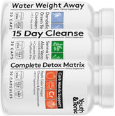 3pk Detox Cleanse Kick Off Weight Management | Colon Cleanser + Water Loss Pills w Dandelion + ACV Full Body Detox + Probiotics | For Flat Stomach, Waistline, Metabolism, Bloating – 90 Pills