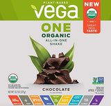 Vega All-in-One Nutritional Shake - Chocolate Flavor, 13.2oz (375g) Plant-Based Protein