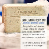Baxter of California Exfoliating Body Bar - Natural Scrub Soap | Paraben-Free | 198g
