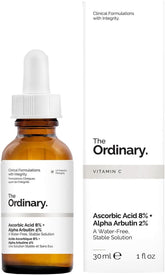 The Ordinary 8% Ascorbic Acid + 2% Alpha Arbutin Serum - Advanced Brightening & Dark Spot Corrector