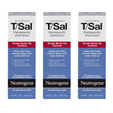 Neutrogena T/SAL Therapeutic Scalp Shampoo - 3% Salicylic Acid for Scalp Build-Up Control - 6 x 4.5 fl. oz