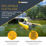 SOLSTICE Original Inflatable Pup Plank Pet Ramp for Boats & Pools