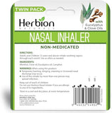 Herbion Naturals Non-Medicated Nasal Inhaler - Fast Congestion Relief