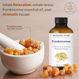 MAJESTIC PURE Frankincense Essential Oil 118 ml – 100% Pure & Natural for Aromatherapy, Skincare & Hair Care