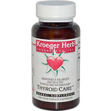Kroeger Herb Thyroid Care Supplement - 100 Capsules for Metabolic Support