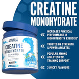 Applied Nutrition Creatine Monohydrate Micronized Powder – 250g Icy Blue Razz – Pure Muscle Strength, Performance & Recovery Supplement
