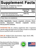 Nova Nutritions 2 Pack Konjac Root Glucomannan Capsules 2000 mg/Serving Veggie Caps 180 Count (Total 360 Capsules)