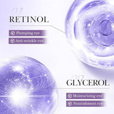 Retinol & Hyaluronic Acid Eye Cream for Dark Circles, Wrinkles & Puffiness