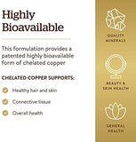 Solgar Chelated Copper - 100 Tablets