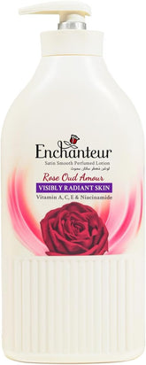 Enchanteur Satin Smooth Rose Oud Amour Body Lotion - 750ml