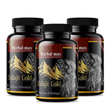 Herbal Max Himalayan Shilajit Gold Extract 800mg 30 Capsules Pack of 3
