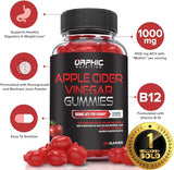 Apple Cider Vinegar Gummies 1000mg - Weight Loss, Energy & Gut Health Support with B12, Beetroot & Pomegranate