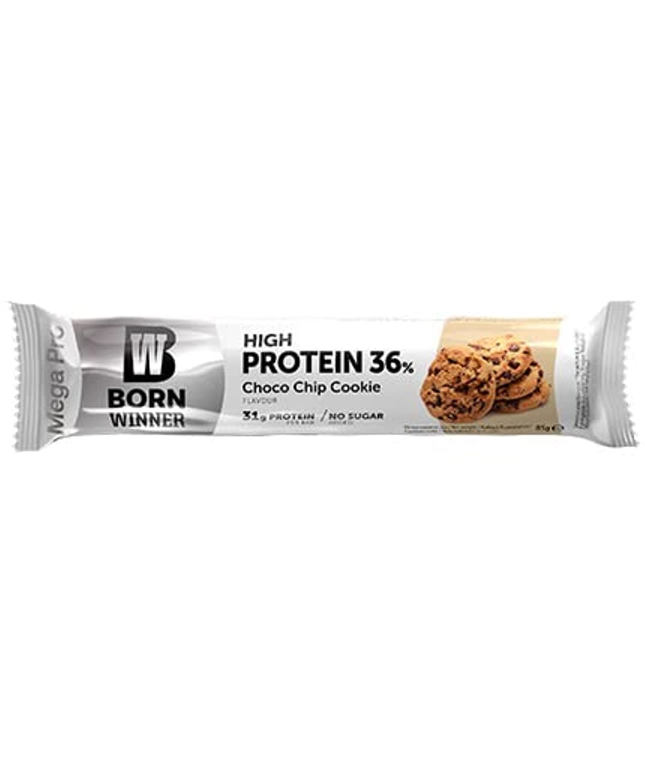 Born Winner Mega Pro Chocolate Chip Cookie Protein Bar - 85g