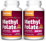 Jarrow Formulas Methyl Folate (5-MTHF) - 2 Packs - Supports Cognitive & Heart Health