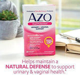 AZO, Dual Protection, Urinary + Vaginal Support, 30 Once Daily Capsules
