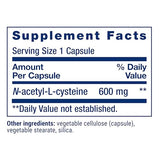 N-Acetyl-L-Cysteine (NAC) 600 mg - Antioxidant Support (60 Veggie Caps)