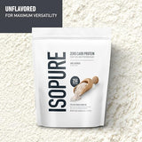 Nature's Best IsoPure Whey Protein Isolate Unflavored - 1lb (454g) - Zero Carbs, Zero Sugar, Fast Digesting Protein Supplement