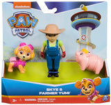 Paw Patrol Hero Pups Action Figure Set - Skye, Farmer Yumi, and Piggy