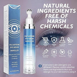 ALMEKAQUZ Caffeine Eye Cream for Dark Circles & Under-Eye Puffiness, 360° Massage Roller Ball, Morning Skincare