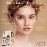 Advanced Clinicals Vitamin C Anti Aging Serum For Dark Spots Uneven Skin Tone Crows Feet And Expression Lines 1 75oz