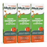 Medicasp Coal Tar Gel Dandruff Shampoo - Treats Seborrheic Dermatitis & Psoriasis - 3 Pack (6 oz Each)