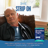 Breathe Right Extra Clear Drug-Free Nasal Strips (44 Count) for Congestion Relief & Better Sleep