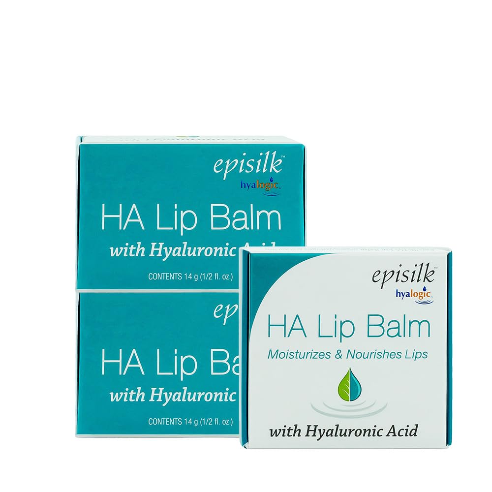 Hyalogic Episilk Hydrating Lip Balm with HA (3-Pack) - Natural & Fragrance-Free