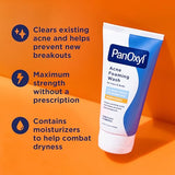 PanOxyl Acne Foaming Wash 10% Benzoyl Peroxide - Maximum Strength Antimicrobial - 5.5 Oz