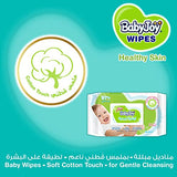 Babyjoy Healthy Skin Baby Wipes - Pack of 80 Gentle Cleansing Wipes for Sensitive Skin