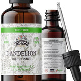 Organic Dandelion Root Tincture - Cold-Pressed Extract - 2 oz (685 mg) - Non-GMO