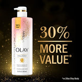 Olay Cleansing & Moisturizing Body Wash with Vitamin B3 & Hyaluronic Acid - 4 Pack (26 fl oz Each)