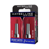 Maybelline New York Matte Lipstick - Pack of 2 - Rich Ruby & Divine Wine - Creamy Matte Finish - 5 g Each