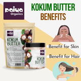 100% Pure Natural Raw Unrefined Kokum Butter - Skin, Hair & DIY Base (100g)