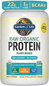 Organic Vegan Protein Powder Unflavored Protein Powder Garden Of Life 22g Plant Based Protein Bcaas Organic Protein Powder With Probiotics Enzymes Non Gmo Gluten Free Lactose Free 1 2 Lb