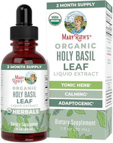 MaryRuth Organics Organic Holy Basil Leaf Liquid Drops (30ml) - Adaptogen Support