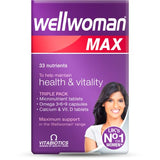 Vitabiotics WellWoman Max Women's Multivitamin - Omega 3, 6, 9 & Calcium D - 84 Count