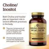 Solgar Choline/Inositol 500 Mg - 100 Vegetable Capsules | Brain & Nervous System Support