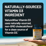 NatureWise, Vitamin D3, 25 mcg (1,000 IU), 360 Softgels