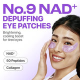 numbuzin No.9 Eye Patches – NAD+ Collagen Under Eye Patches for Dark Circles, Puffy Eyes, Wrinkles with Peptides, Caffeine & Niacinamide | 5 Pairs (10 Patches)