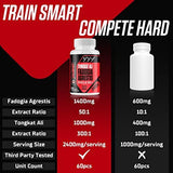 2400mg Fadogia Agrestis Tongkat Ali Supplements - Third Party Tested - 1400mg Fadogia Agrestis & 1000mg Tongkat Ali, Maximum Strength, Muscle Mass & Athletic Performance